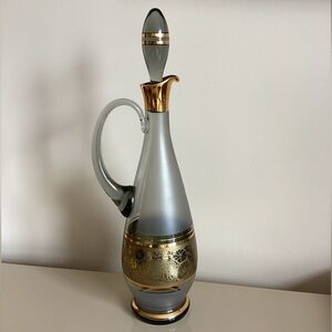 Bohemia glass pitcher/decanter with stopper